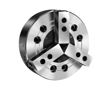 3 jaw wedge type closed centre power chuck